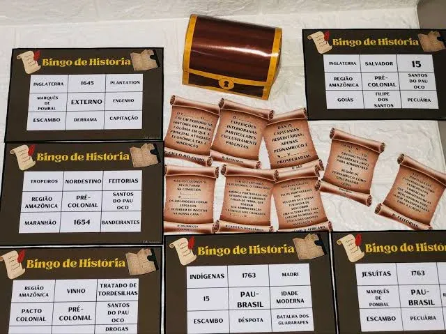 21 bingos exclusivos de História